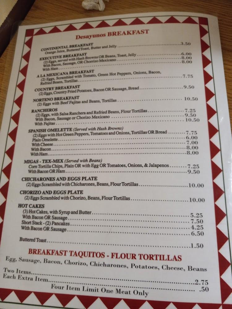 El Patio Restaurant Menu image 3
