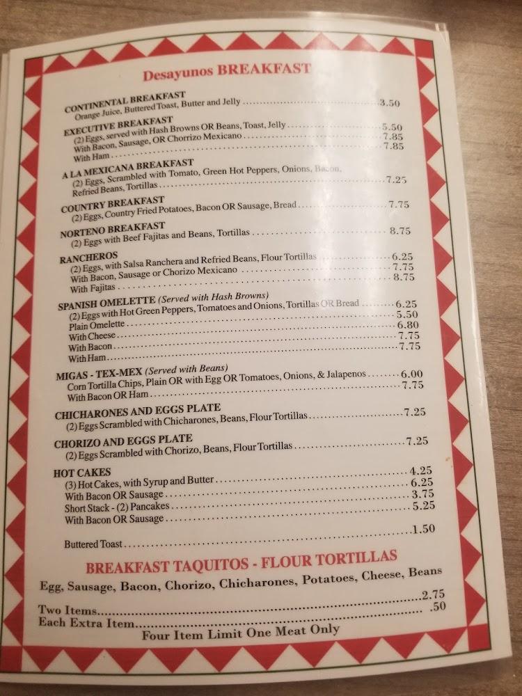 El Patio Restaurant Menu image 4